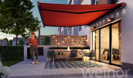 Die Weinor Smaila bietet optimalen Komfort mit hohen Designstandarts