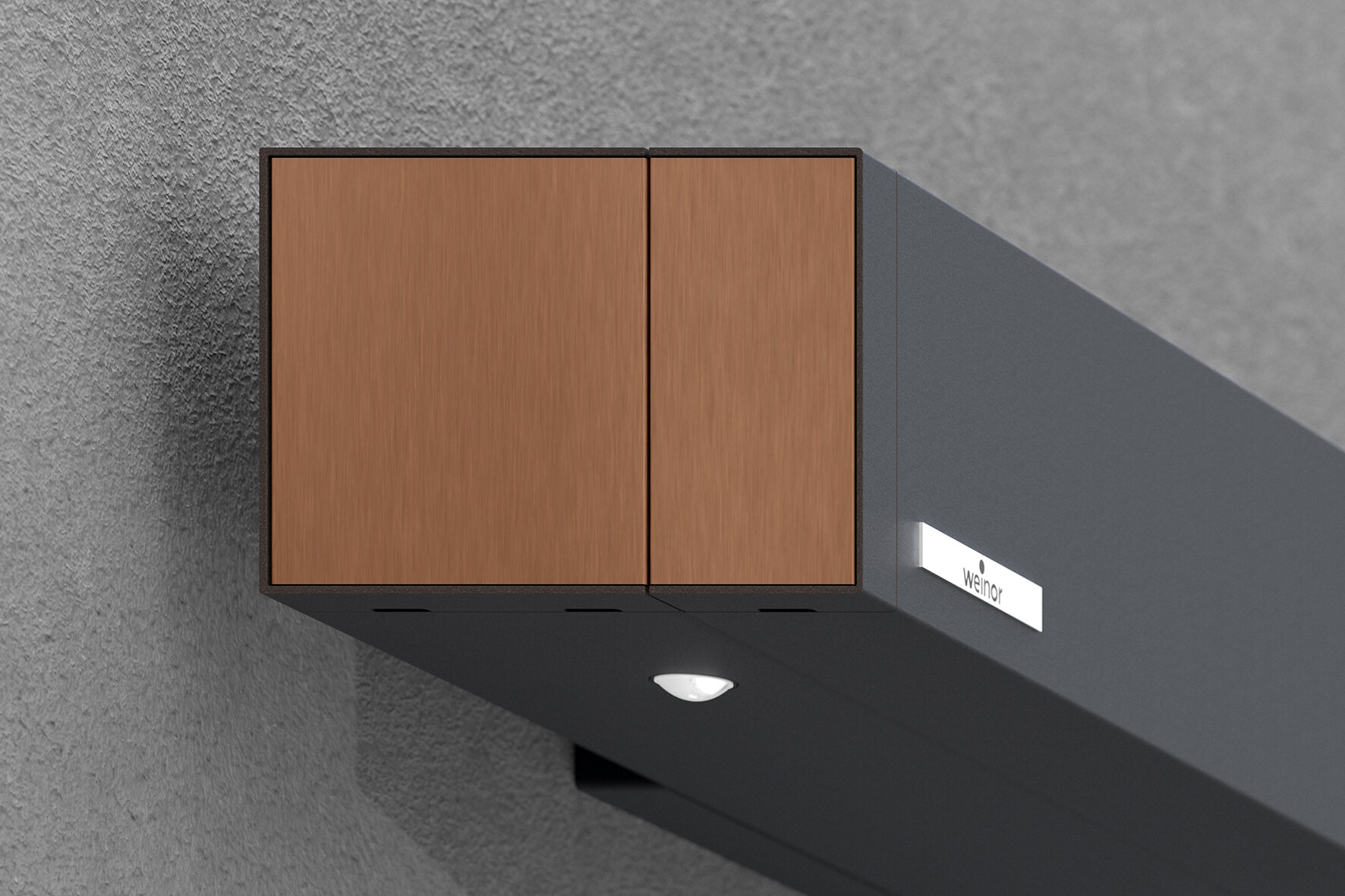Die minimalistische Kassette der Weinor Smaila ist ein besonderes Design-Highlight, besonders durch die Individualisierung mit 5 verschiedenen Dekoblenden.