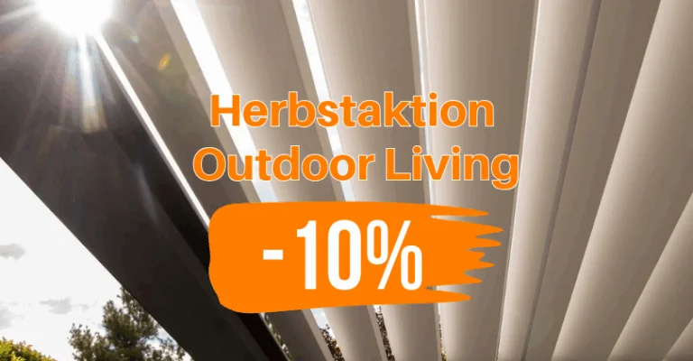 Lamellendach mit 10% Herbstaktion